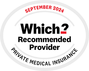 Which? Recommended Provider for Private Medical Insurance 2024 logo